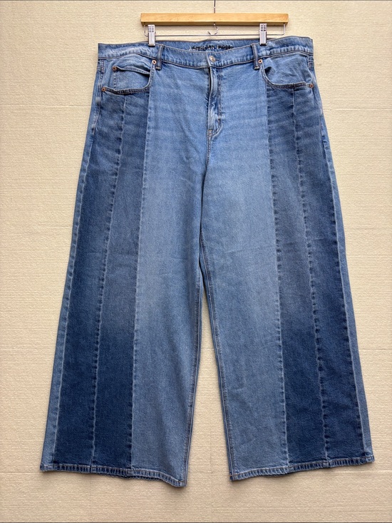 American Eagle Outfitters Denim - American Eagle stretch 18 Patchwork Wide-Leg Women's Jeans - Blue